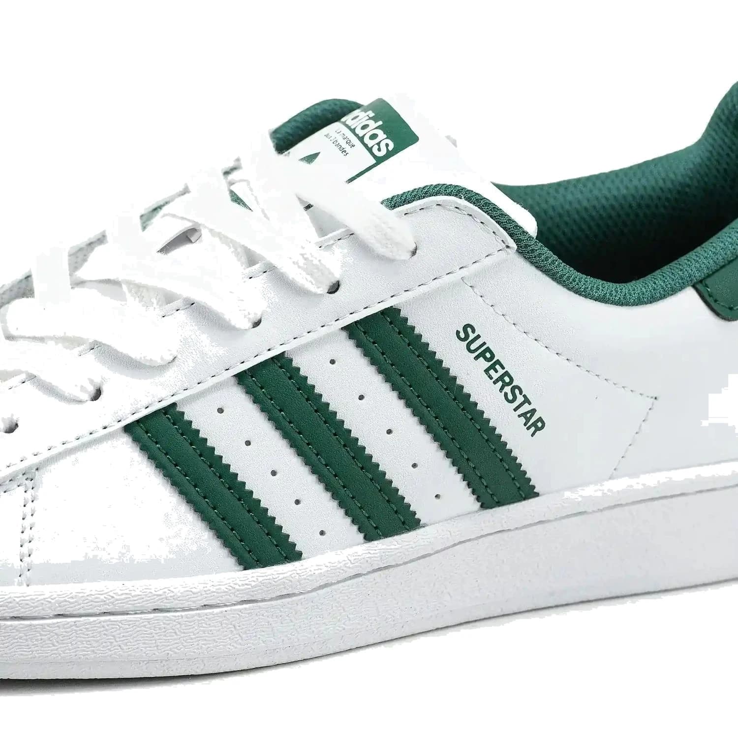 Adidas SUPERSTAR WHITE GREEN, фото 8