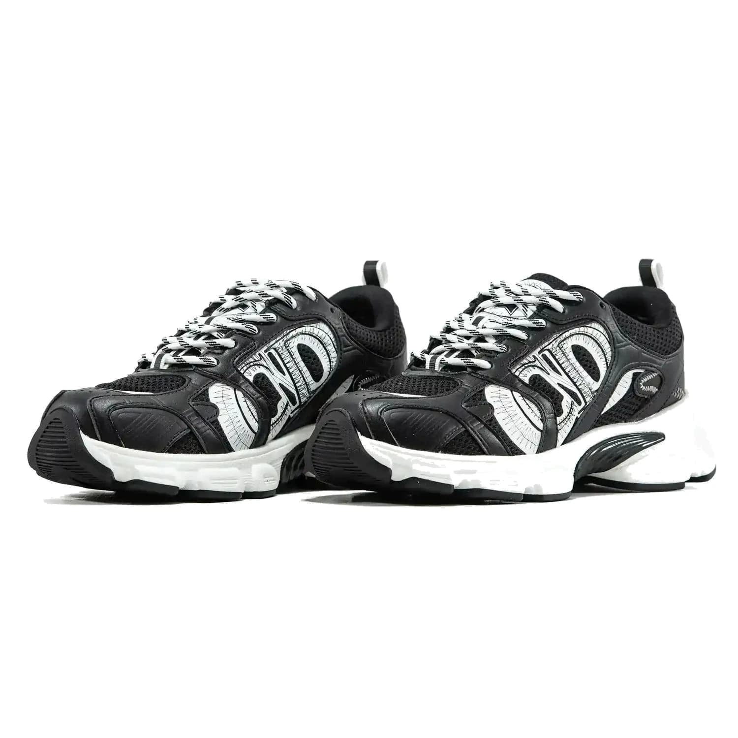 Dior CHRONO SNEAKER BLACK WHITE SKETCH LOGO, фото 7