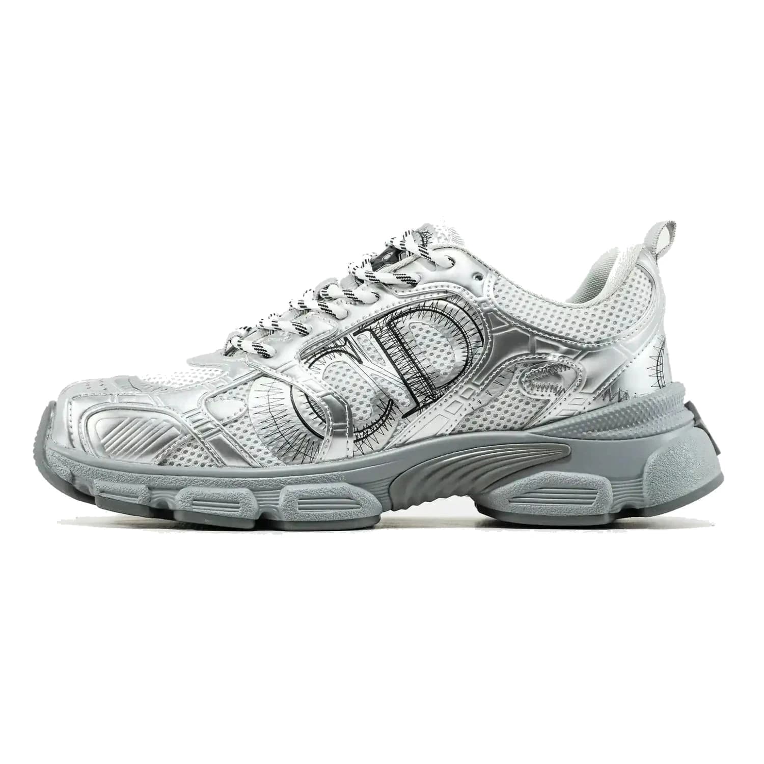 Dior CHRONO SNEAKER SILVER BLACK, фото 1