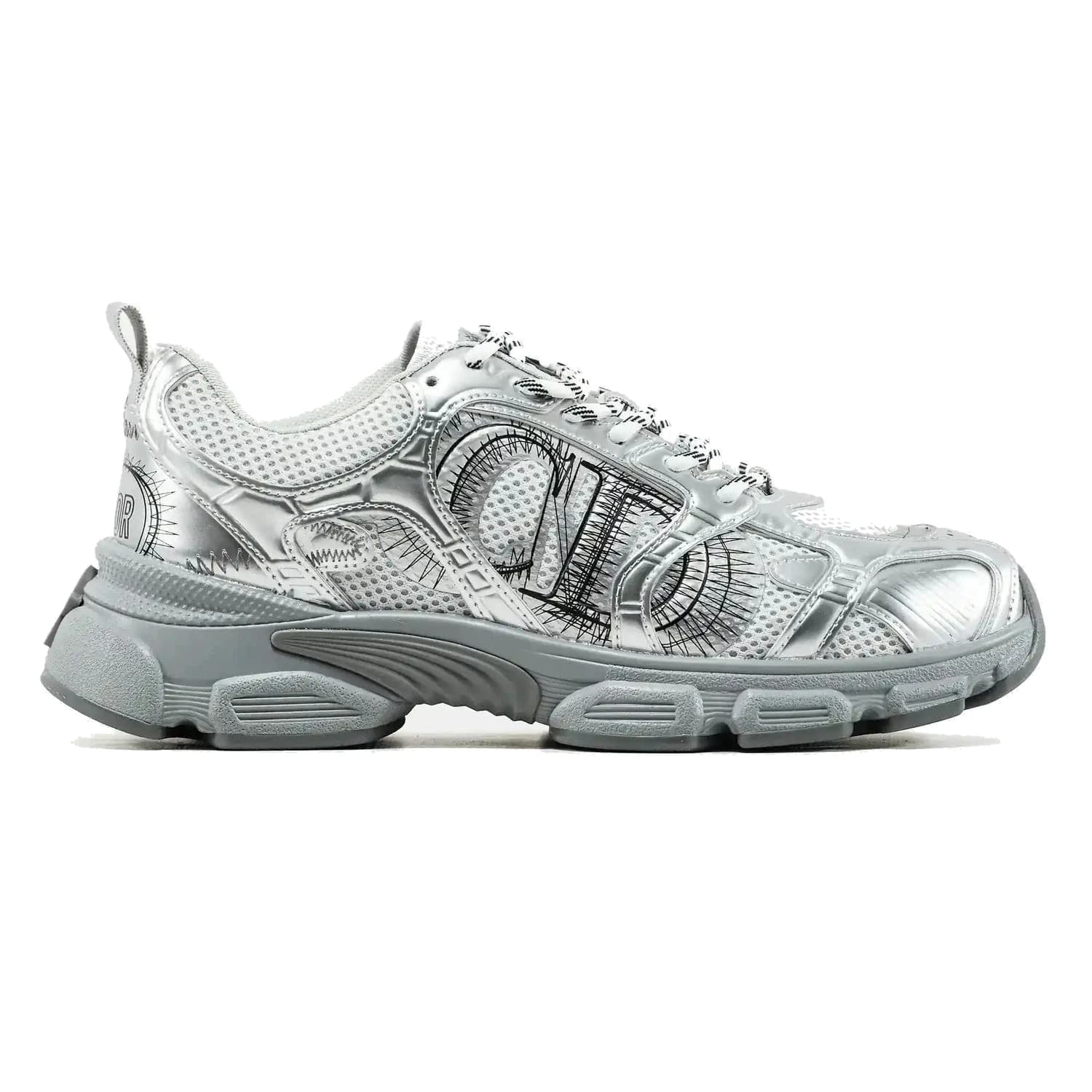 Dior CHRONO SNEAKER SILVER BLACK, фото 5