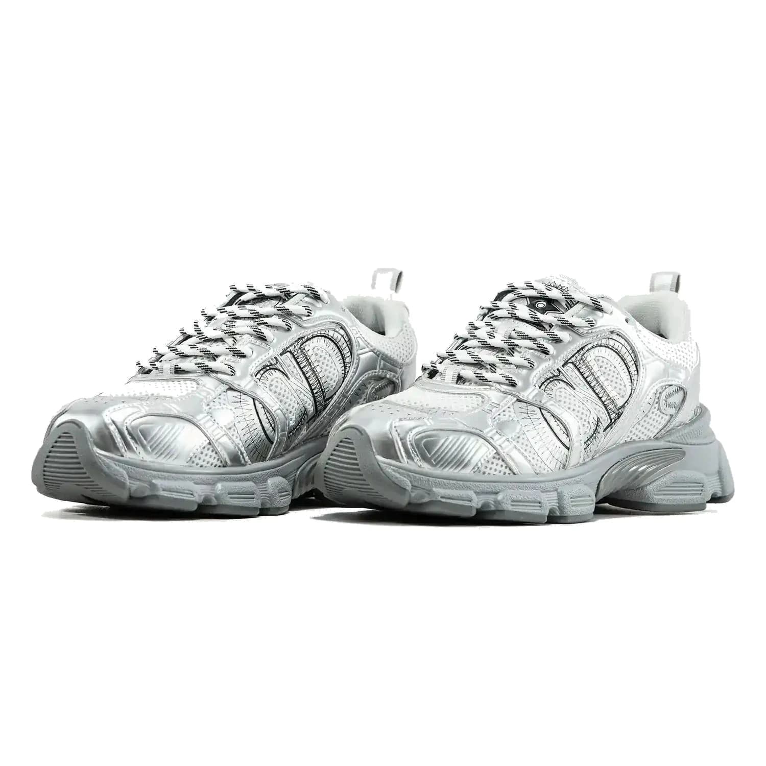 Dior CHRONO SNEAKER SILVER BLACK, фото 6