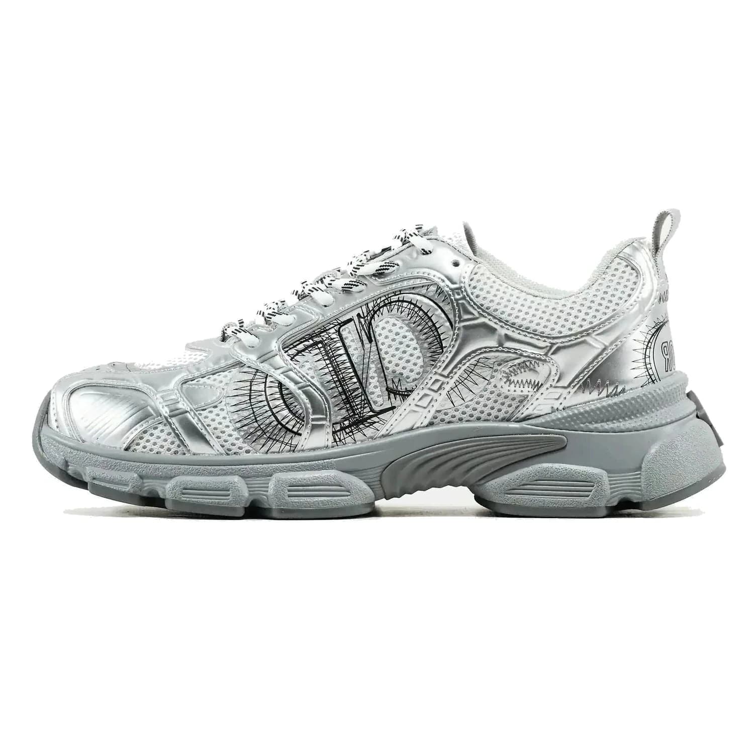 DIOR CHRONO SNEAKER SILVER BLACK